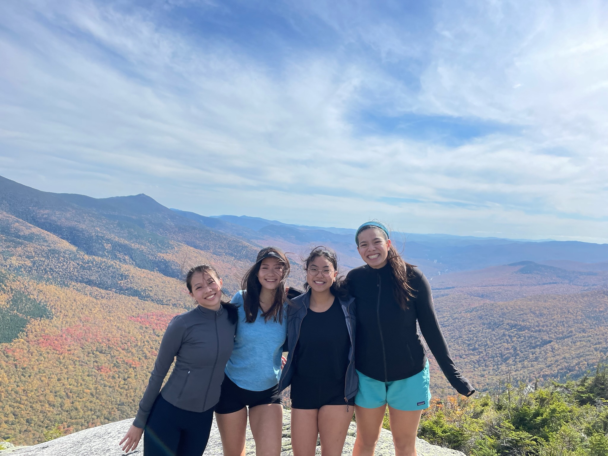 Kelly hiking with friends